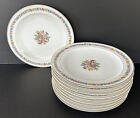 Raynaud Limoges France Dinner Plates 9 3/4" Floral Bouquet Set of 10