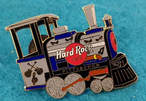 PITTSBURGH BLUE GREY LOCOMOTIVE TRAIN MUSICAL NOTES BOILER Hard Rock Cafe PIN LE - Picture 1 of 1