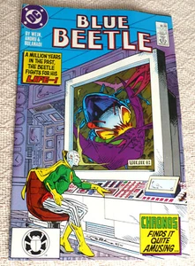 BLUE BEETLE  #22 - DC COMICS 1988 - Slight Roll - Nr MINT to MINT! - Picture 1 of 8