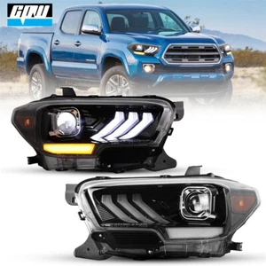 For 2016-2023 Toyota Tacoma Full LED Headlights Replace Projector Headlamps Pair - Picture 1 of 7
