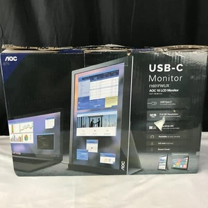AOC I1601FWUX 15.6" FHD USB-C LCD Portable Monitor For Parts - Picture 1 of 18