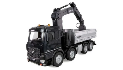 MERCEDES-BENZ AROCS KRANWAGEN MIT KIPPER  + HOLZ- und SCHROTTGREIFER AMEWI 22716 - Bild 1 von 4