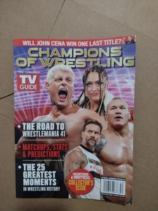 TV Guide Champions of Wrestling 2025 Magazine The Road to WrestleMania 41 - Imagen 1 de 1
