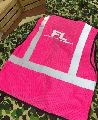New Futura Laboratories Pink 3M Safety Work Vest One Size Family & Friends Nigo - Image 1 of 4