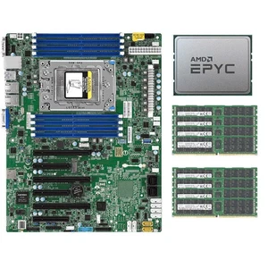Płyta główna Supermicro H11SSL-i + procesor AMD EPYC 7551P + 8x 32GB (256 GB) RAM 2666 MHz - Zdjęcie 1 z 8