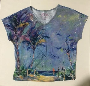 Leoma Lovegrove Women’s Colorful Top Size Large - Picture 1 of 8
