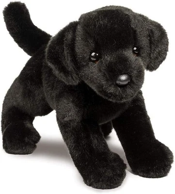 Brewster 10" Black Lab Dog Douglas Stuffed Animal Plush Labrador Retriever Puppy - Image 1 of 4
