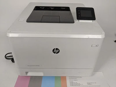 HP Color LaserJet Pro M454dw Laser Printer Duplex Wireless NO TONER Pages 4559 - Image 1 of 4
