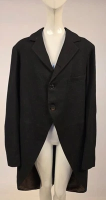 ВИКТОРИАНСКИЙ 19-ГО C 2 ПУГОВИЦЫ ЧЕРНЫЙ ШЕРСТИ ВЫРЕЗ КУРТКА W ЭТИКЕТКИ FR FLORIDA НЕДВИЖИМОСТИ - Изображение 1 из 4