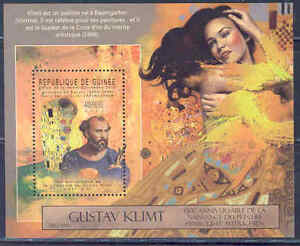 GUINEA 2012 ART GUSTAV KLIMT 150TH BIRTH ANNIVERSARY SOUVENIR SHEET