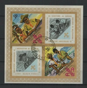 République du Burundi 1967 scoutisme un feuillet timbre poste aérienne / TR9184 - Picture 1 of 1