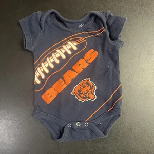 Chicago Bears NFL Navy Body Baby Snaps Navy Blue Bears Logo: 0-3m Football - Bild 1 von 3