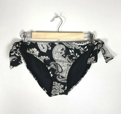 Parte inferior de bikini Converse All-Star negro blanco cachemir, talla M Foto 1 de 3