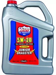 Lucas Oil Motor Oil Junior Dragster Racing Oil 5W20 Synthetic 4.73 Litre (10471) - Picture 1 of 12