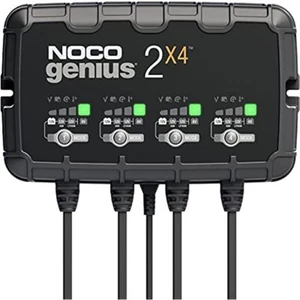NOCO GENIUS2X4: Caricabatterie a 4 Uscite, 8A (2A/Uscita), 6V e 12V, Mantenitore - Foto 1 di 6