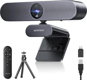 DEPSTECH DW50 Pro 4K Webcam UHD Microphone for PC 3xZoom 1/2.55" Sony Sensor - Afbeelding 1 van 16