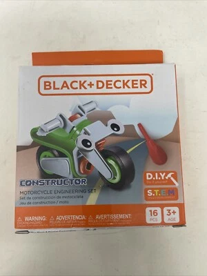 Black + Decker Constructor Motorcycle Engineering Set  16 PC Black & Decker - Image 1 of 4