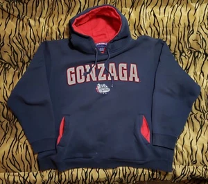 Vintage Champs Gonzaga Univ. azul marino Sudadera con capucha bordada Bulldogs para hombre talla 2XL  - Imagen 1 de 9