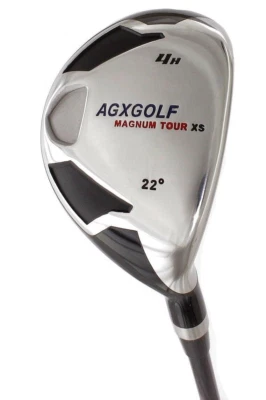 AGXGOLF MENS RIGHT HAND SENIOR CADET (-1 INCH) #4 HYBRID IRON wSENIOR FLEX SHAFT - Image 1 of 2