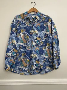 Vintage Seiden Fisch Hemd - Bild 1 von 4