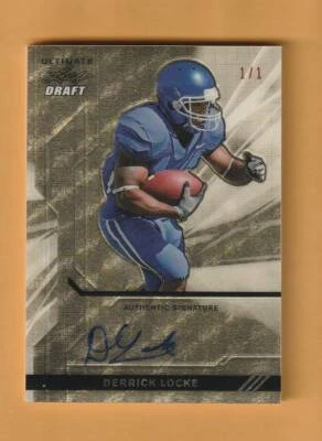 Derrick Locke Kentucky Wildcats AUTO 2011 Leaf Metal Draft 1/1 - Image 1 of 2