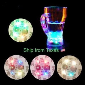5 × LED Untersetzer beleuchtet Trinkflasche Tasse Matte Basis leuchten Club Party Bar Dekor USA - Bild 1 von 10