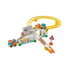 HABA Kullerbu at The Construction Site Play Track - 13 Piece Starter Set with... - Picture 1 of 6