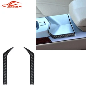 2x Carbon Fiber Storage Box Side Trim Strip Cover For Cadillac CTS Sport 2008-UP - Imagen 1 de 13
