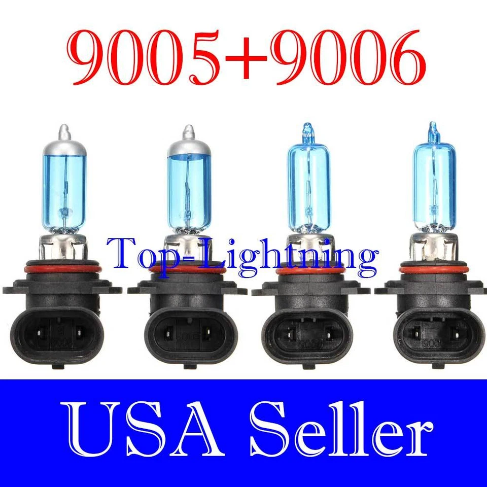 Bombilla halógena 9005 9006 súper blanca haz alto bajo 100 W lámpara de luz #xh8 Foto 1 de 4
