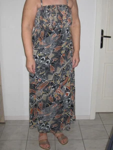 Kleid Sommerkleid HEINE 42 Spaghettiträger gesmokt - Bild 1 von 6