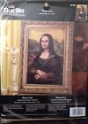 Kit point de croix compté plaid Bucilla Mona Lisa Da Vinci 45184 12,5 x 18,5 neuf dans son emballage