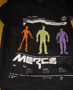 XL ROOSTERTEETH T SHIRT IPD BULLETIN MERCS BLACK NOS - Picture 1 of 2
