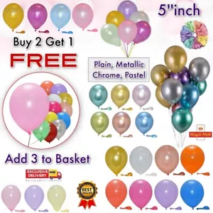 Kleine runde Latex beste Ballons Qualität 20 x 5" Standard Ballon Farbe PARTY UK - Bild 1 von 149