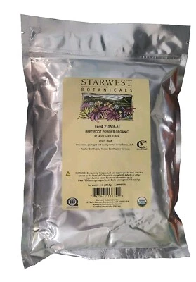 Polvo orgánico de raíz de remolacha 1 lb por Starwest Botanicals artículo # 210506-51 Foto 1 de 2