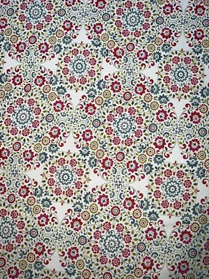 Cynthia Rowley 60”x108" Tablecloth 100% Cotton Floral Pattern Multi Color Clean - Image 1 of 4