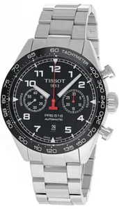 TISSOT PRS 516 45MM AUTO CHRONO SS Black Dial Men's Watch T131.627.11.052.00 - Picture 1 of 5
