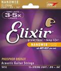 Elixir Eliksir Struny do gitary akustycznej NANOWEB Brąz fosforowy 12-strunowy Lig NOWE