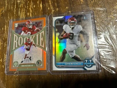 John Metchie III 2022 Panini Legacy Rookie /149 Alabama Bowman 1st Refractor - Image 1 of 2