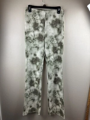 Calça de ioga Zara perna reta tye verde branca tamanho grande - Imagem 1 de 4