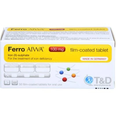 T & D PHARMA GMBH FERRO AIWA 100 mg Filmtabletten 50 St PZN15250375