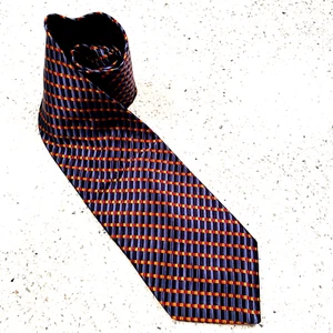 JOS A BANK Signature Collection Silk Necktie Blue 58.5 x 4 Woven Geometric - Picture 1 of 7