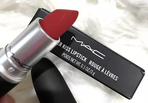 Powder Kiss MAC Lipstick In Werk Werk Werk Red Full Size 0.1 Box Retired Sexy - Picture 1 of 12