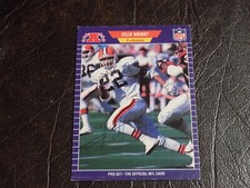FELIX WRIGHT AUTOGRAPHED 1989 PRO SET BROWNS CARD W/COA #85