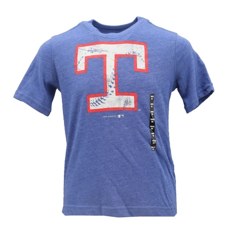 Texas Rangers Kids Youth Size Official MLB Genuine Distressed T-Shirt New Tags Cover