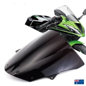 Double Bubble Windscreen Windshield Kawasaki Ninja ZX6R ZX10R ZX636 ZX 2008-2022 - Picture 1 of 4