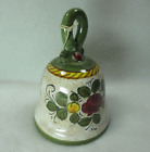 Deruta Hand Painted 4.25" Bell - Flower - Signed - Italy