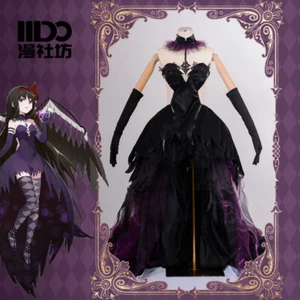 Anime Puella Magi Madoka Magica Akemi Homura schwarz Kleid Anzug Cosplay Kostüme - Bild 1 von 9