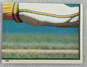 MLB 1983 Topps Baseball Sticker Card #202-Rickey Henderson, Oakland Athletics
