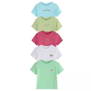 Be You Kids Older Girl 5 Pack Tropic Boxy T-Shirt Clothing Sets - Picture 1 of 6