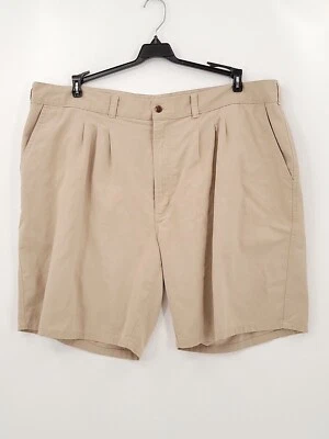 Pantalones Cortos Chinos Bugle Boy Para Hombre 42 Beige Poliéster Algodón Plisado Ropa Causal Foto 1 de 4
